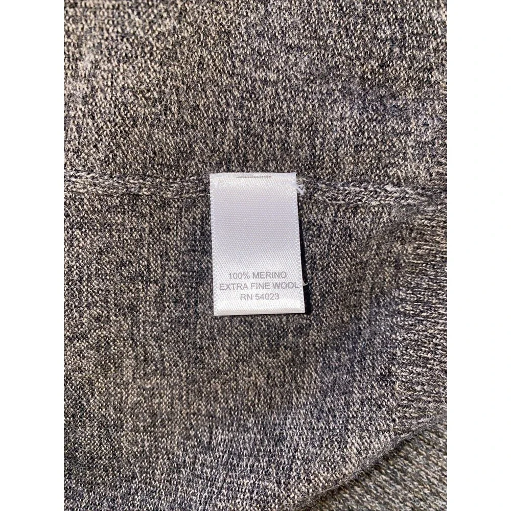 Banana Republic Brown Charcoal Gray Silk Cashmere Blend Lightweight Sweater - XL